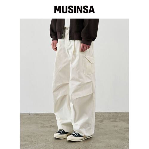 DRAW FIT OFF WHITE cargo parachute chino pan韩国官网直邮进口