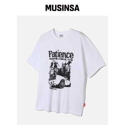 FREEMARIO 停车拉特T恤 [ WHITE ] MUSINSA韩国官网直邮进口