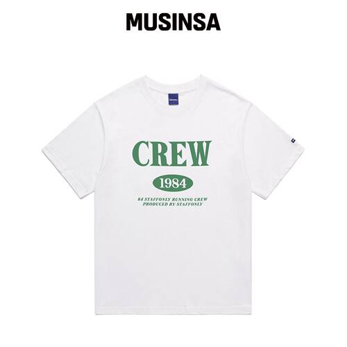 STAFFONLY CREW TEE (白色) MUSINSA韩国官网直邮进口