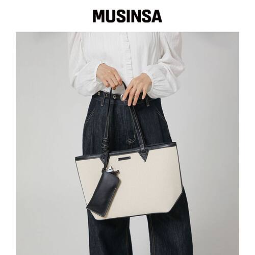 LAP MOVE CANVAS SHOPPER BAG AR7AB820 MUSINSA韩国官网直邮进口