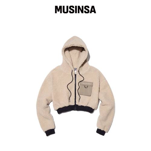 POLLUTION CROPPED SHERPA JACKET MUSINSA韩国官网直邮进口