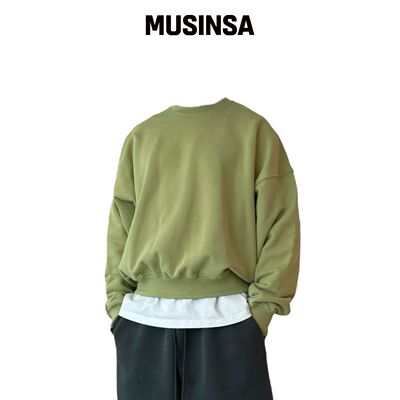 ATTENTIONROW 宽松版型卫衣（苔藓绿） MUSINSA韩国官网直邮进口