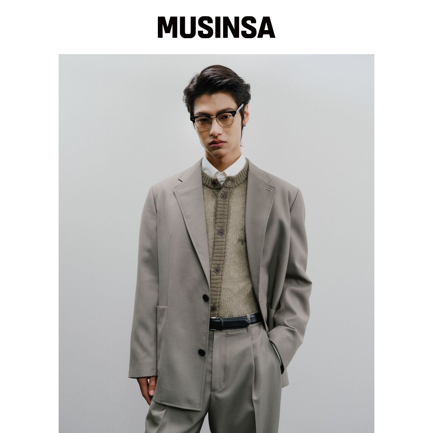 IEY MN TAILORED BLAZER Khaki MUSINSA韩国官网直邮进口