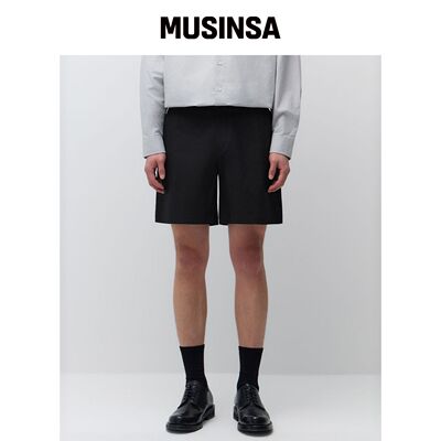 MUSINSA STANDARD [CITY WORKERS] 棉质短裤 [黑韩国官网直邮进口