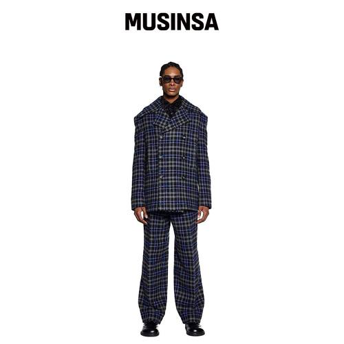 GREEDILOUS Check Double Jacket韩国官网直邮进口MUSINSA