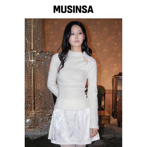 MIMI MONDE MISTY 旗袍上衣（象牙色） MUSINSA韩国官网直邮进口