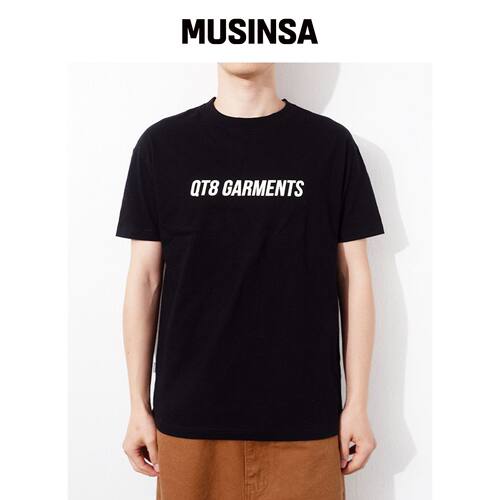 QT8 GARMENTS OC OG Logo 常规版T恤（黑色）韩国官网直邮进口