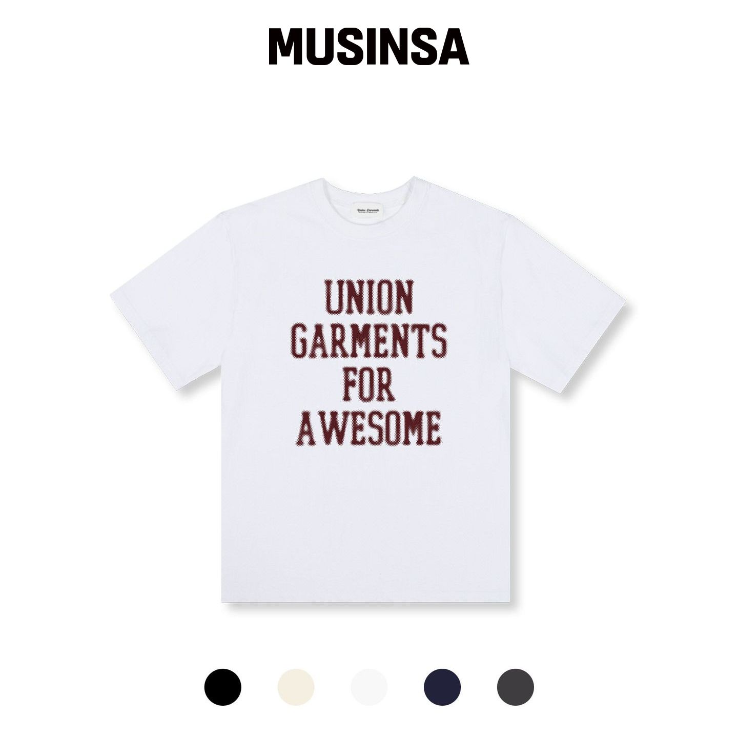UNION GARMENTS 点点服饰 宽松版短袖T恤 5种颜 韩国官网直邮进口