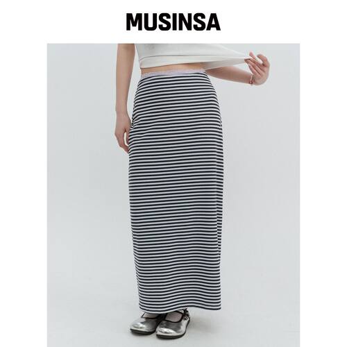 HIGH SCHOOL DISCO 波格条纹裙 MUSINSA韩国直邮官方正品