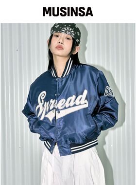 BROWNBREATH W BASEBALL PADDING JACKET - 海军韩国官网直邮进口