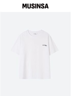 MOONSUN M.C UNISEX Logo 基础款T恤 / 白色韩国官网直邮进口