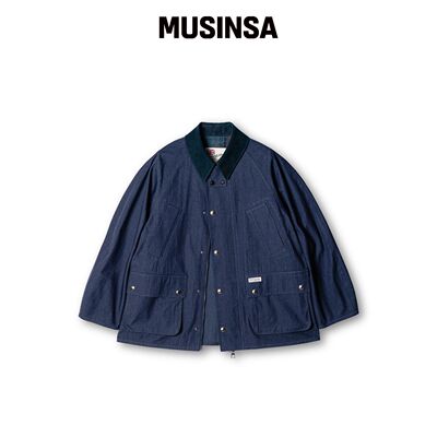 EDINBURGH CLUB 牛仔风格猎装外套（蓝色） MUSI韩国官网直邮进口