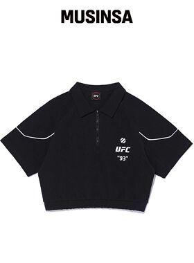 UFC SPORT UFC piping 短款 polo 黑色 U2PST120韩国官网直邮进口