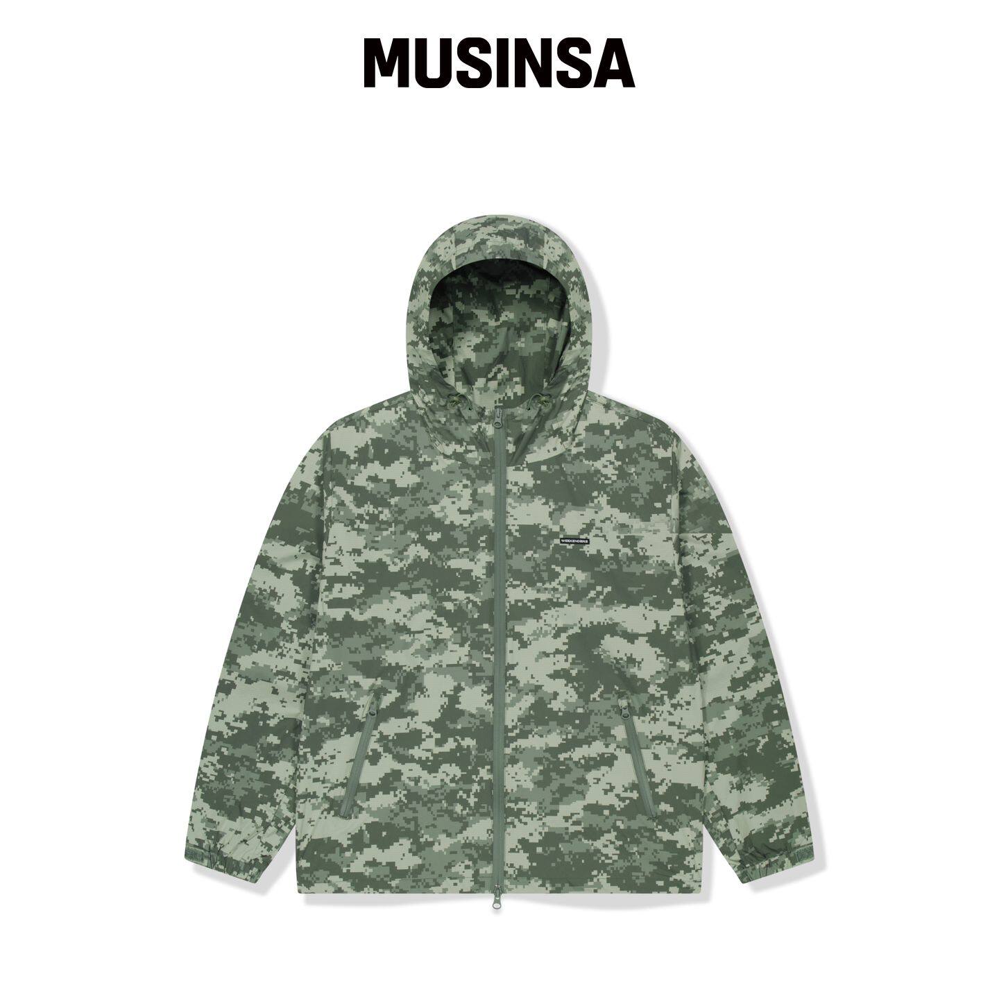 WKNDRS DIGI CAMO 风衣 (L.卡其色) MUSINSA韩国官网直邮进口