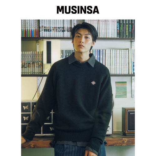 COMONINOZ MULTI TONE PULLOVER [黑色]韩国官网直邮进口