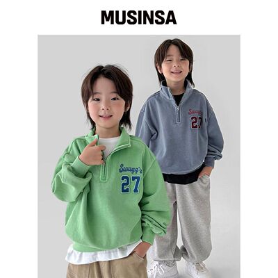BERRYCLOSET SWAGGER 扎染半拉链运动衬衫 MUSIN韩国官网直邮进口