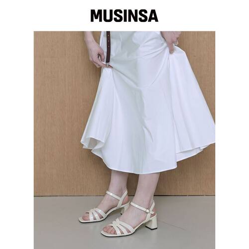 SPUR Voile Multi 绑带凉鞋 6.5cm -US9066 (2色韩国官网直邮进口