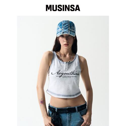 AS YOU THINK MY MIND OASIS tank上衣 MUSINSA韩国官网直邮进口