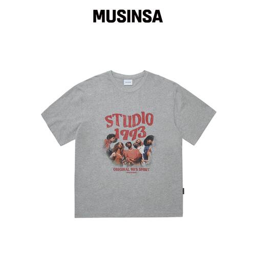 1993STUDIO WAVE STUDIO 图形 T恤_泥膜 MUSINSA韩国官网直邮进口