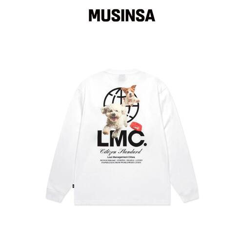 LMC FLYING PUPPY 长袖T恤 白色韩国官网直邮进口