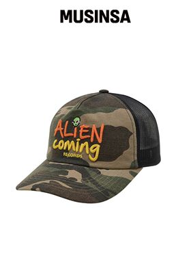 HOODHOOD ALIEN COMING 卡莫卡车帽 深绿色韩国官网直邮进口