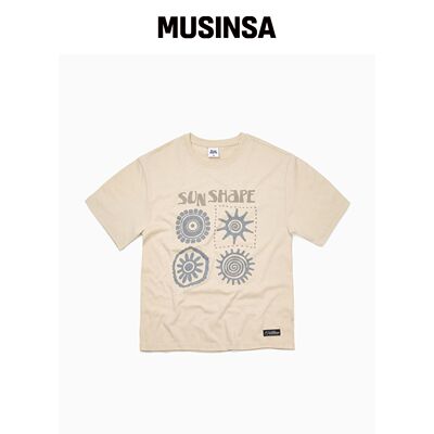 FREEMARIO 阳光标记T恤[奶油色] MUSINSA韩国直邮官方正品