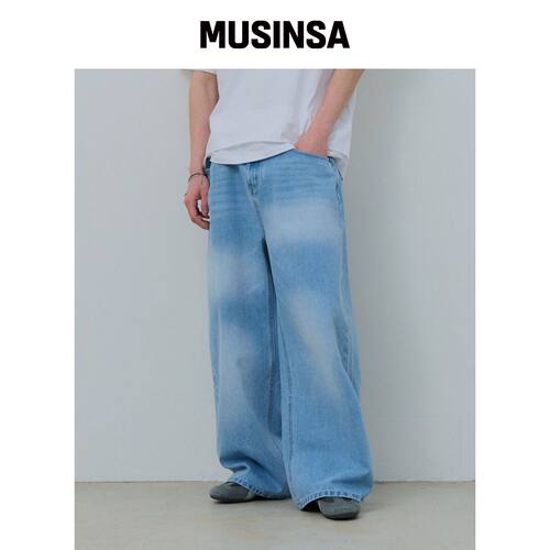 DESIRED 水洗宽腿牛仔裤 - FASK2301B0D韩国官网直邮进口MUSINSA