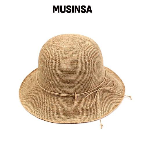 UNIVERSAL CHEMISTRY 米色丝带拉菲亚帽 MUSINSA韩国官网直邮进口