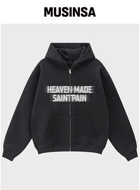SAINTPAIN SP Oversize 连帽外套 黑色韩国官网直邮进口
