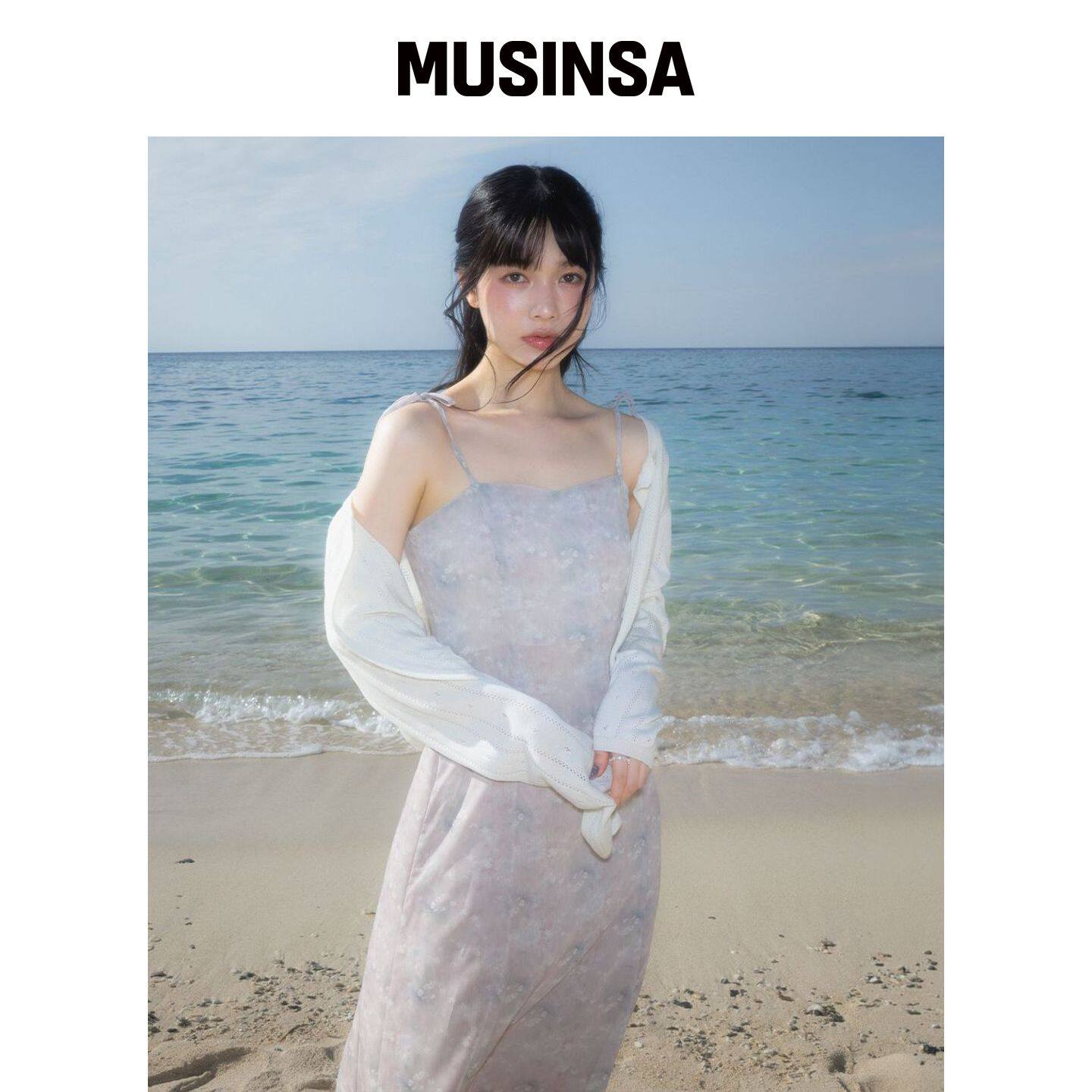 ROSEFRANTZ 修身长裙海边度假吊带连衣裙MUSINSA韩国官网直邮进口