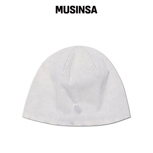 NOMANUAL 水洗浅灰色毛线帽 MUSINSA韩国直邮官方正品