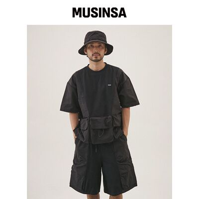 PENFIELD CN MIXED 半袖卫衣 黑色_FQ2KT89U韩国官网直邮进口