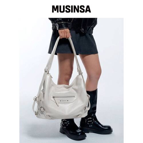 ANOETIC ANC 双向拉链包_象牙色 MUSINSA韩国直邮官方正品