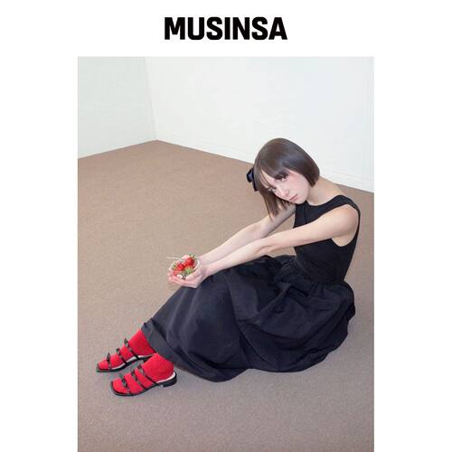 LEVASE e.g) alice sandal-black 2cm韩国官网直邮进口MUSINSA