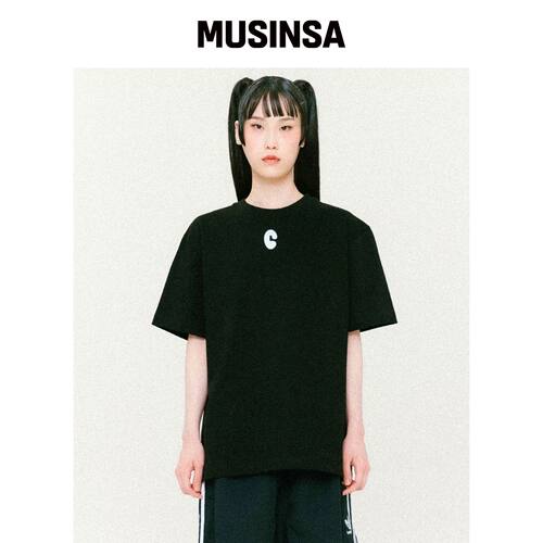 CCORIE 小标志LOGO短袖T恤黑色 MUSINSA韩国官网直邮进口