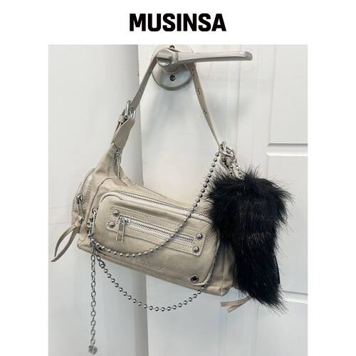 BLACK PURPLE 马尔科包 Marco Bag_BEIGE MUSINS韩国官网直邮进口