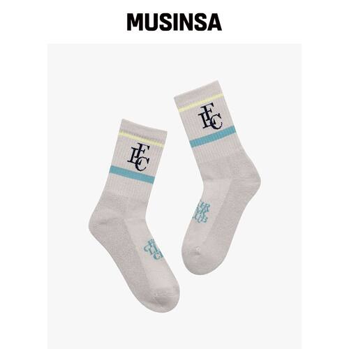 FAIRLIAR CLUB Club Stripe Socks_BEIGE MUSINS韩国官网直邮进口