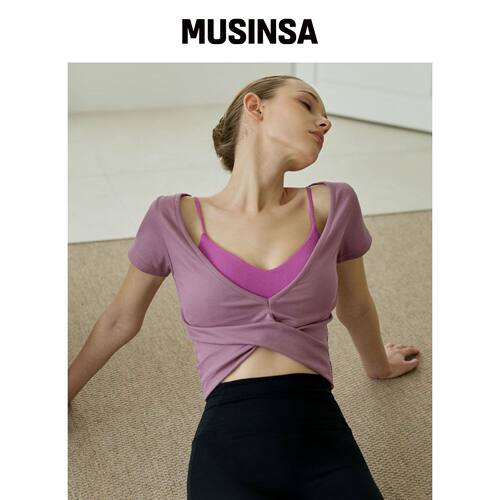 DEVIWEAR LILLI 扭结短袖 DEVI-T0158-毛绒 MUSI韩国官网直邮进口
