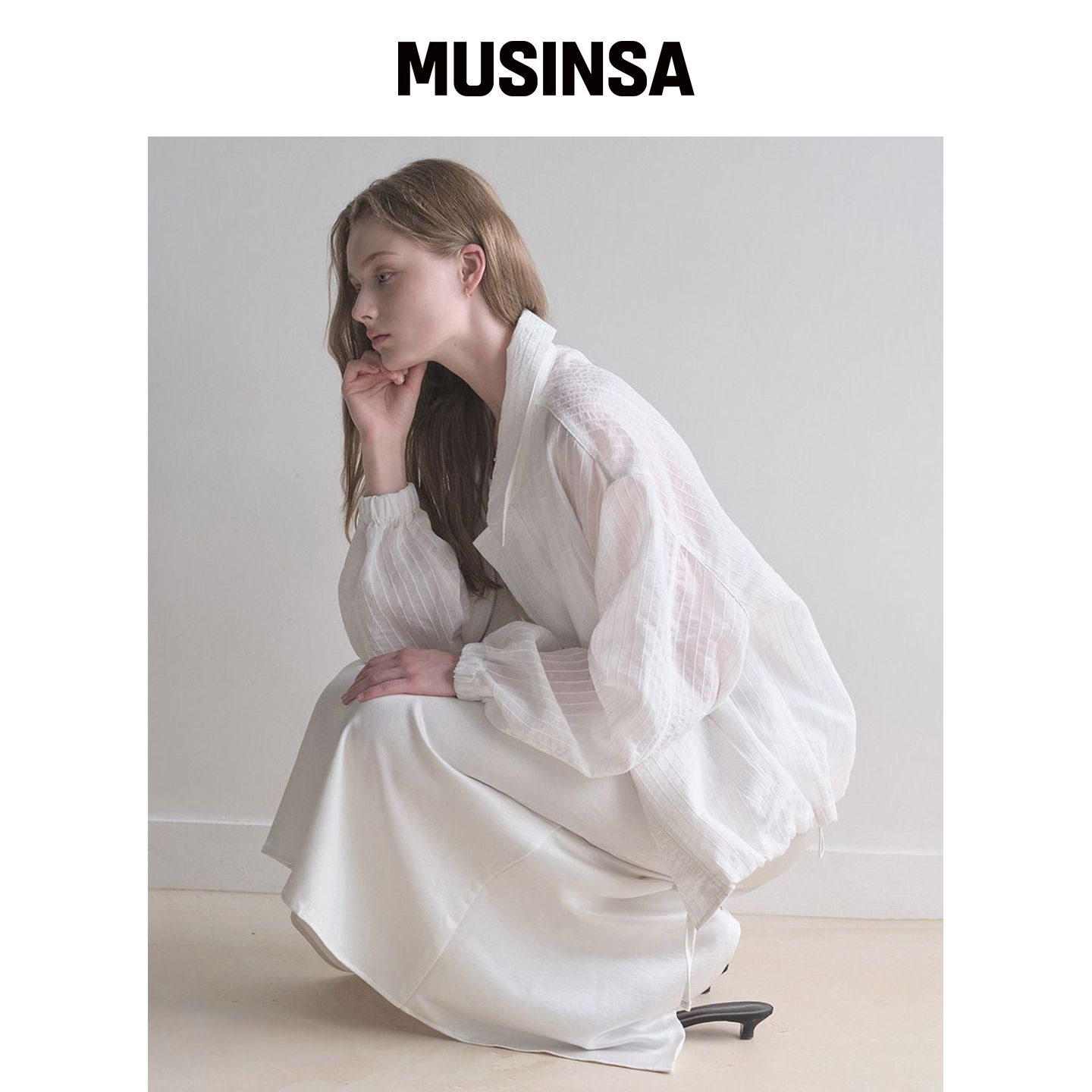 LENAV 翻领风衣早秋休闲时尚设计感新款MUSINSA韩国官网直邮进口