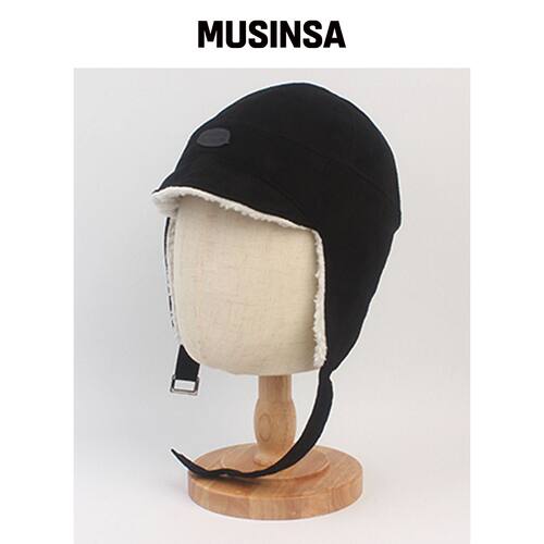 UNIVERSAL CHEMISTRY 绒面黑色耳罩帽 MUSINSA韩国官网直邮进口