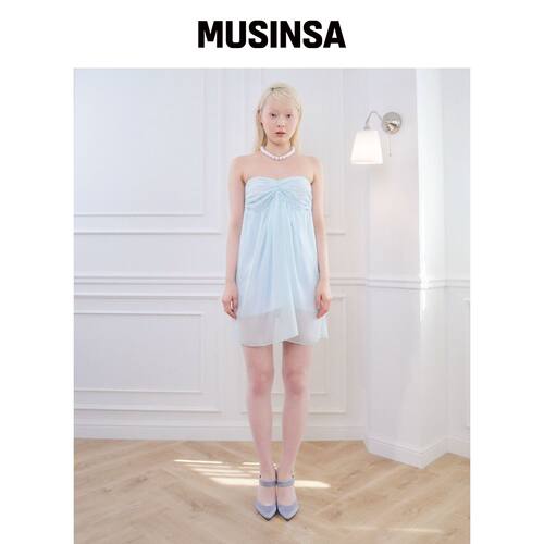 BELLIALEU LOLA MINI DRESS 薄荷色 MUSINSA韩国官网直邮进口