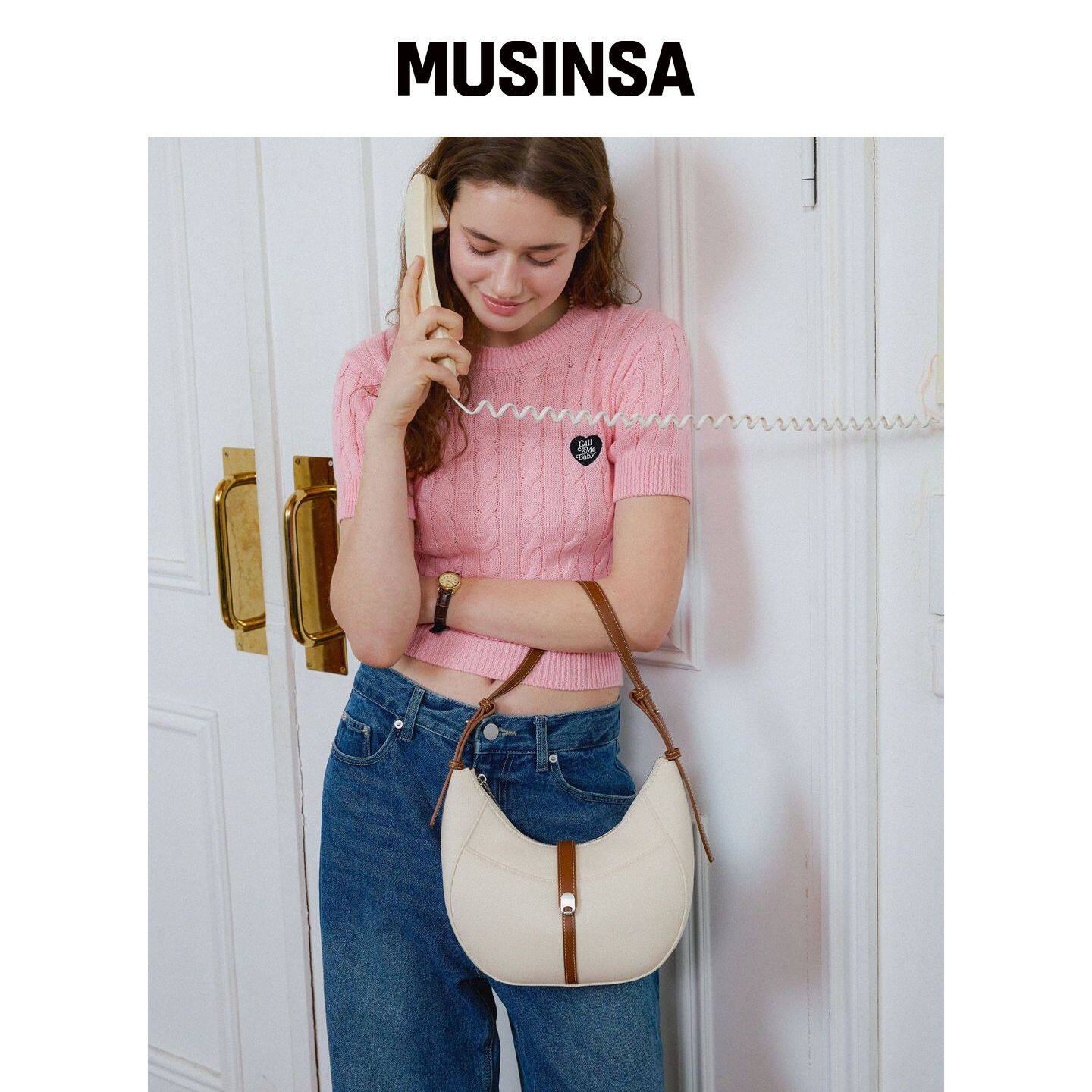 ELEGANCE PARIS VOLD帆布肩包 OTSH007B MUSINSA韩国直邮官方正品