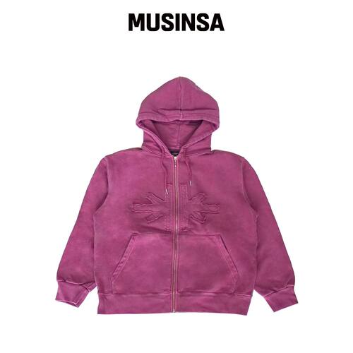 HOUSE ROCK CLUB LES PAUL PIGMENT ZIP-UP 连帽韩国官网直邮进口