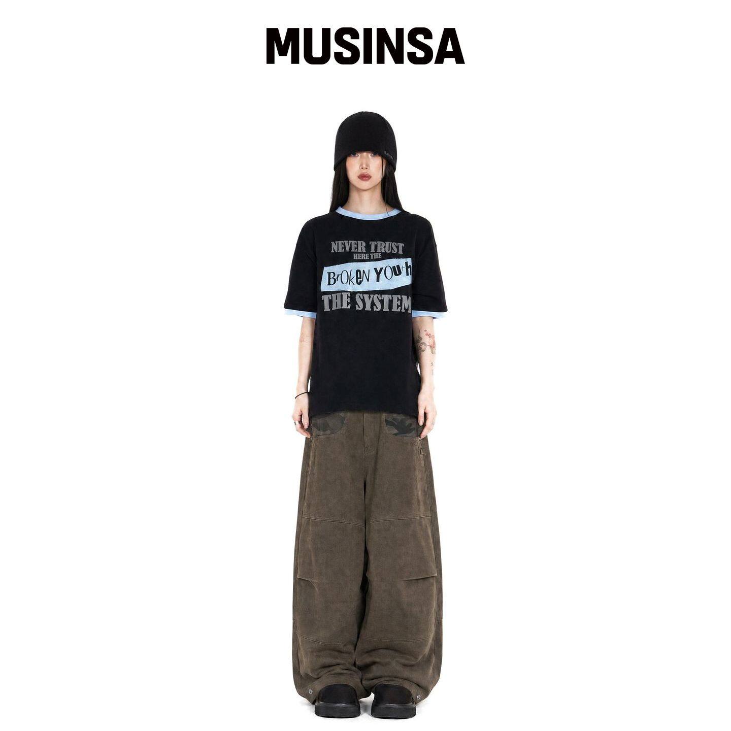 IDWS Hidden 迷彩灯笼裤 棕色 MUSINSA韩国官网直邮进口