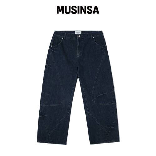 CRITIC VORTEX 褪色牛仔裤 海军蓝 MUSINSA韩国直邮官方正品
