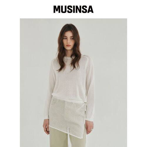 LOSSYROW MELLOW WRAP 针织套装 白色 MUSINSA韩国官网直邮进口