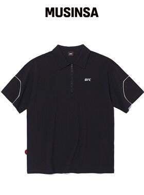 UFC SPORT UFC UT piping polo 黑色 U1PST1103B韩国官网直邮进口