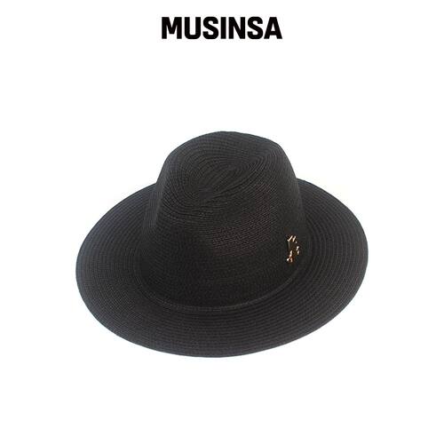 UNIVERSAL CHEMISTRY 夏季简约黑色软呢帽 MUSIN韩国官网直邮进口
