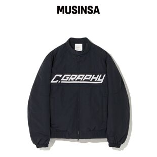 CGP C.GRAPHY piping biker jumper_黑色韩国官网直邮进口