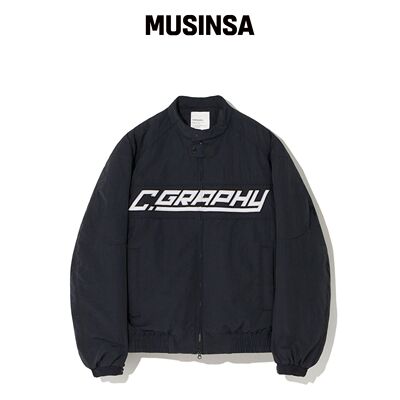 CGP C.GRAPHY piping biker jumper_黑色韩国官网直邮进口